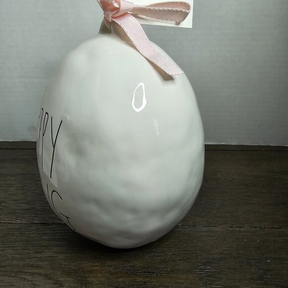 Rae Dunn Artisan Happy Spring Easter Egg 2021 Dimpled Farmhouse - Picture 2 of 10